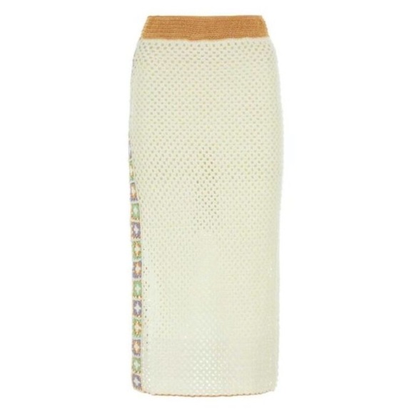 MY BEACHY SIDE Maxi Crochet Skirt  SS23CS14 ECR Resort Wear Beach Walking  NWT - Picture 3 of 12